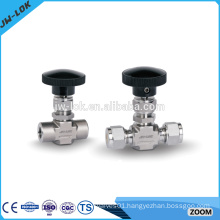 Forged industrial ferrule fitting needle valve
